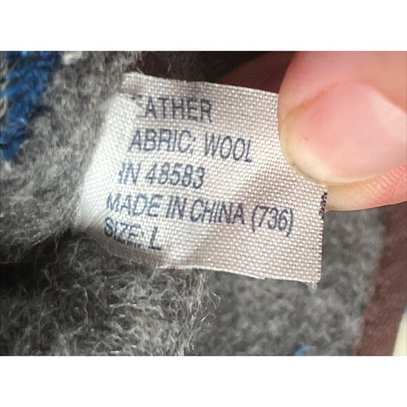 MEMPHIS SNORT'N BOAR 1925W Sz L Leather And Wool EUC - Picture 6 of 6